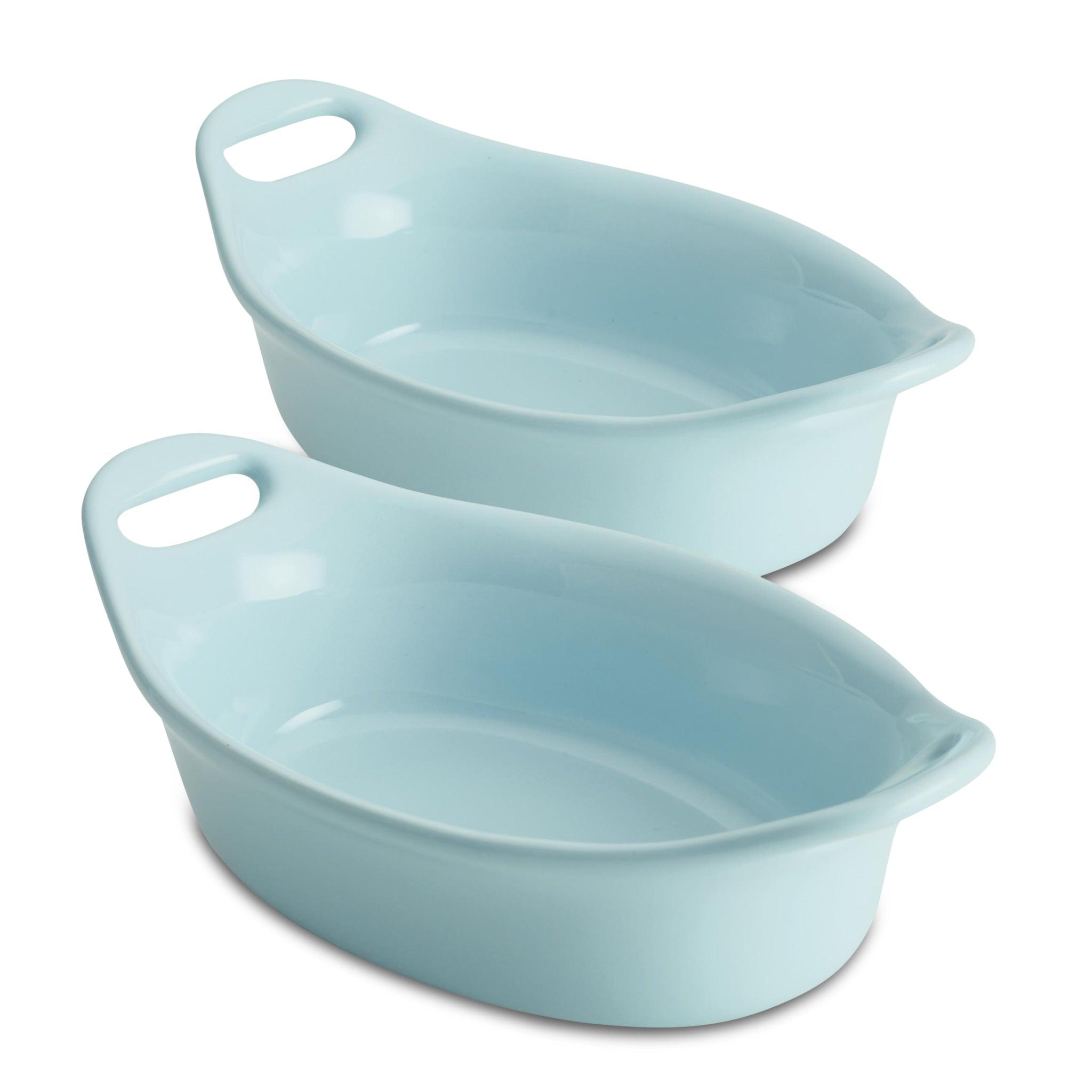 2-Piece 12-Ounce Oval Ceramic Au Gratin Set